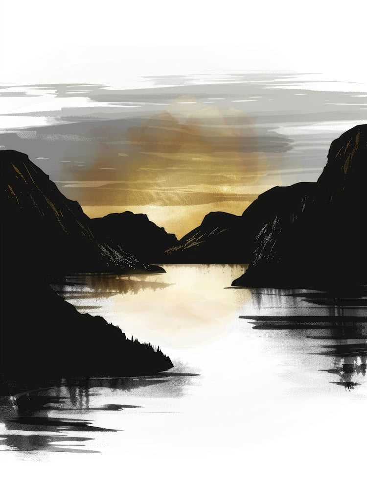 Sunset In The Mountains 89