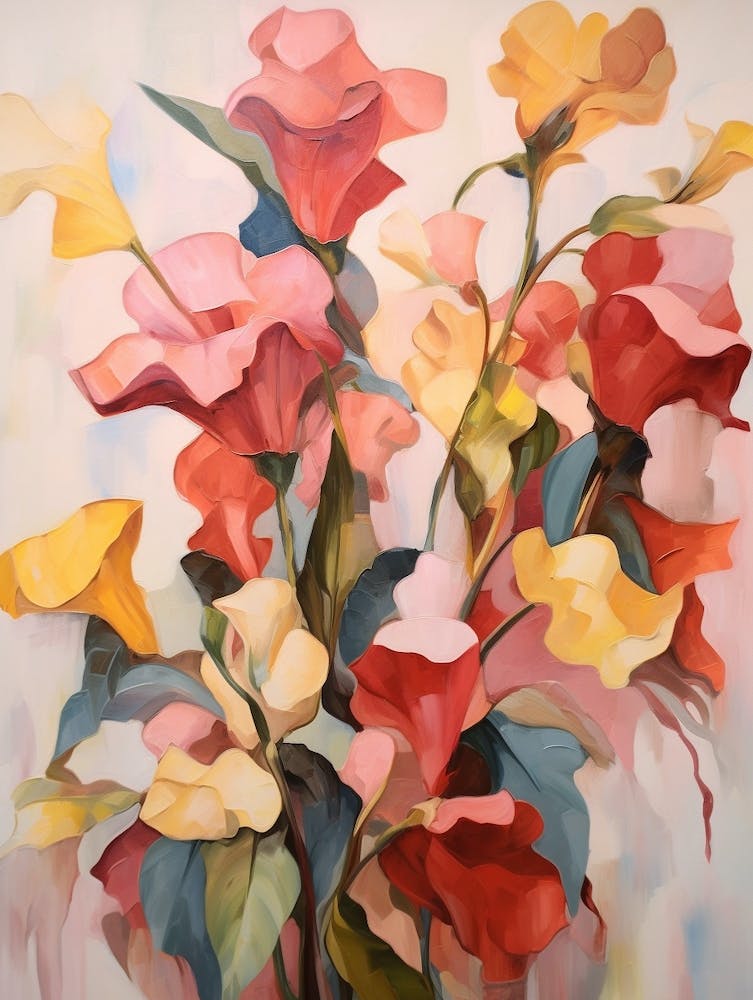 Fall Flower Painting Impatiens 2