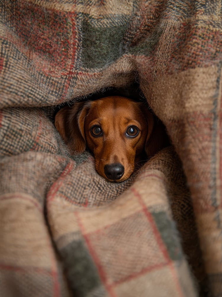 Dachshund Puppy.Generated AI. Wall