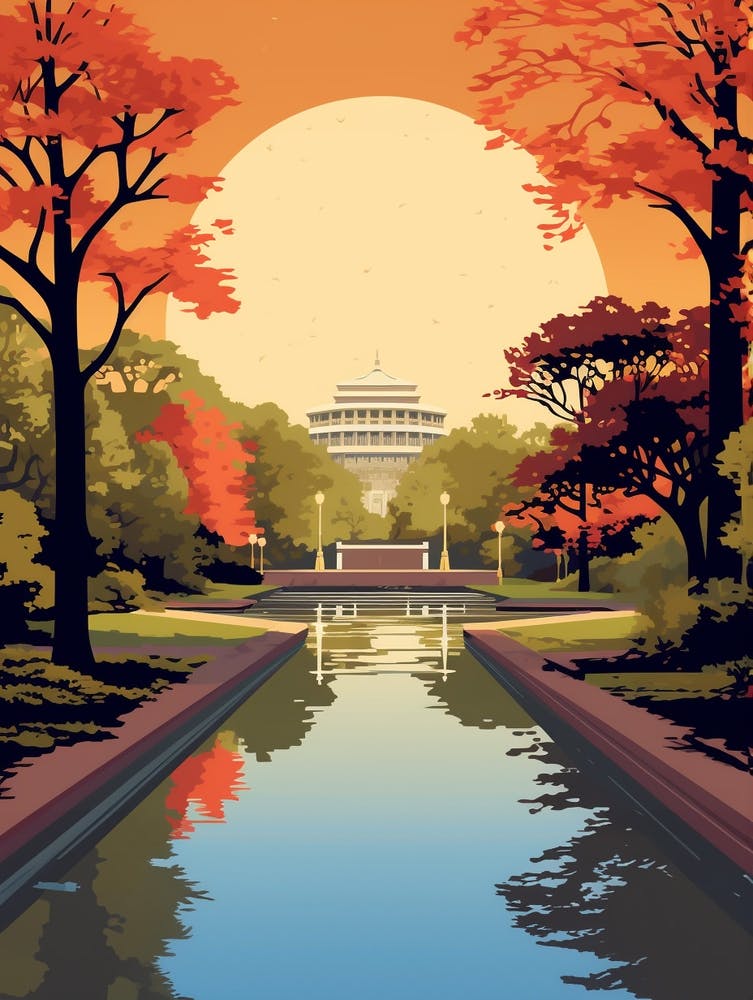 Emirgan Park Modern Pixel Art 1