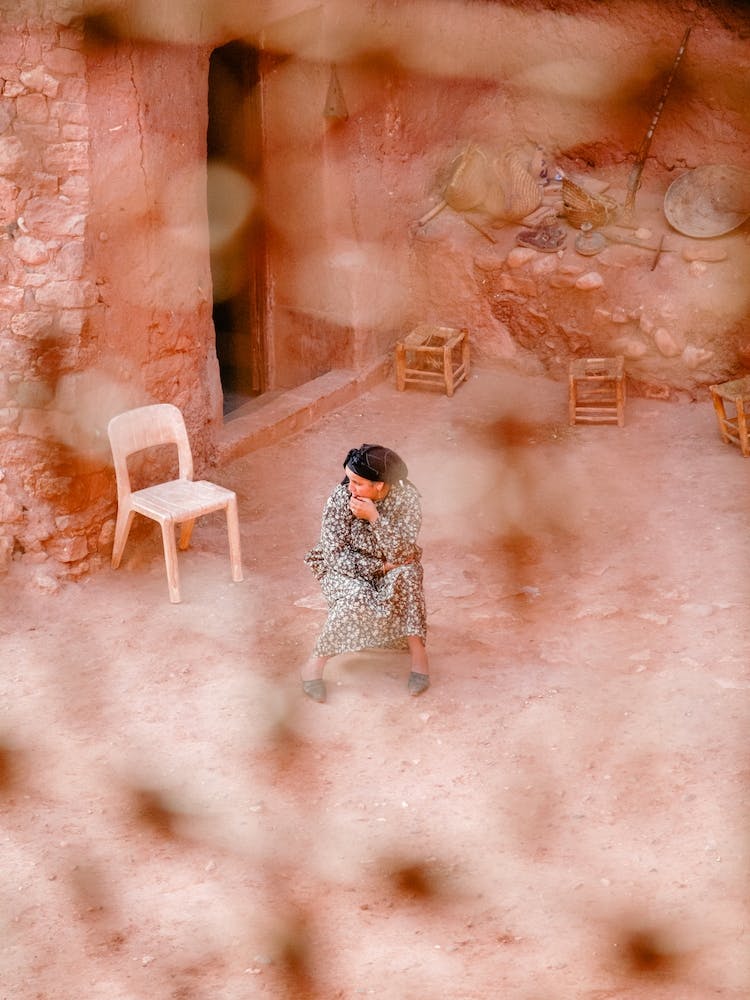 Woman In Kasbah Morocco