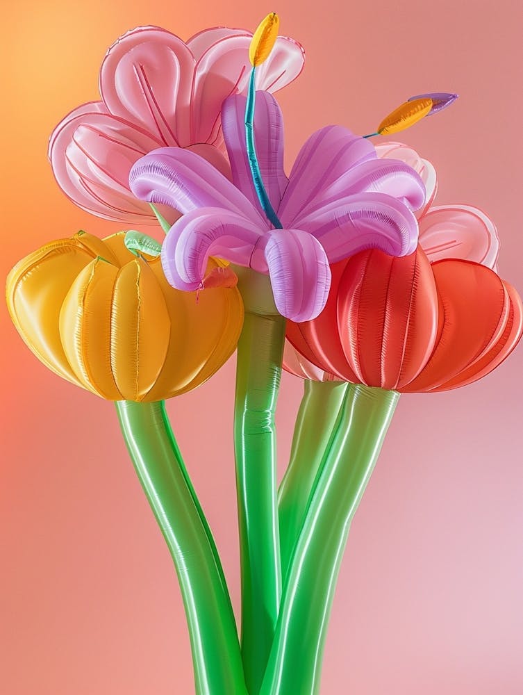 Dreamy Inflatable Flowers Fuchsia 2