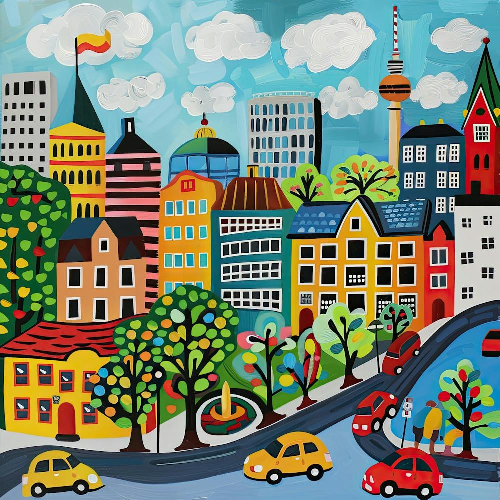 Kids Travel Illustration Berlin 2