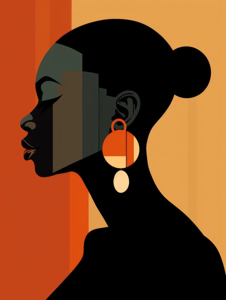 Silhouette Of African Woman 4