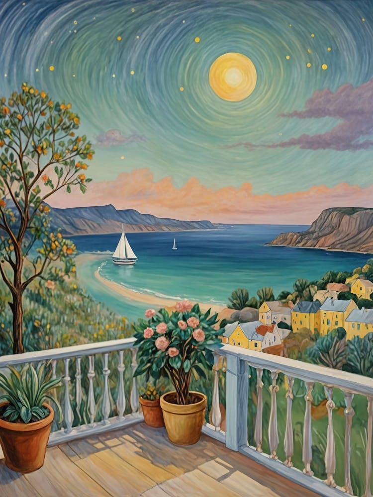 Romantic Moonlit Bay