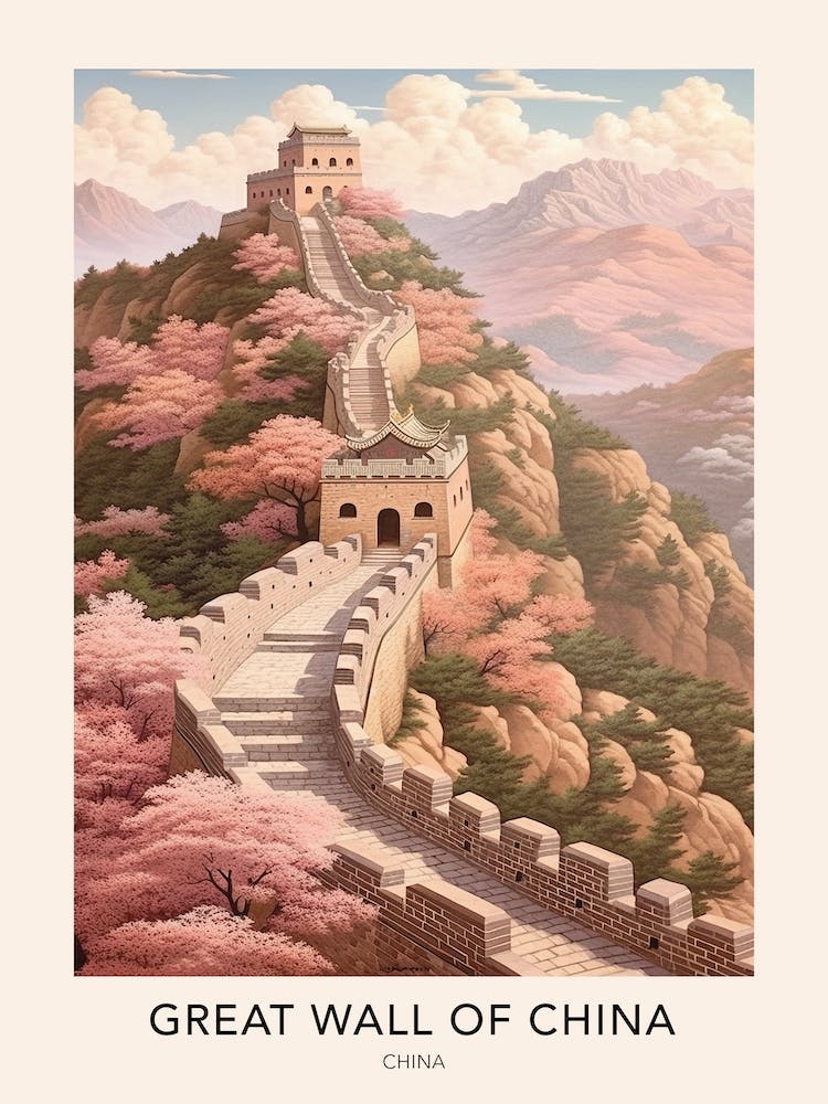 Great Wall Of China 2 Travel Poster