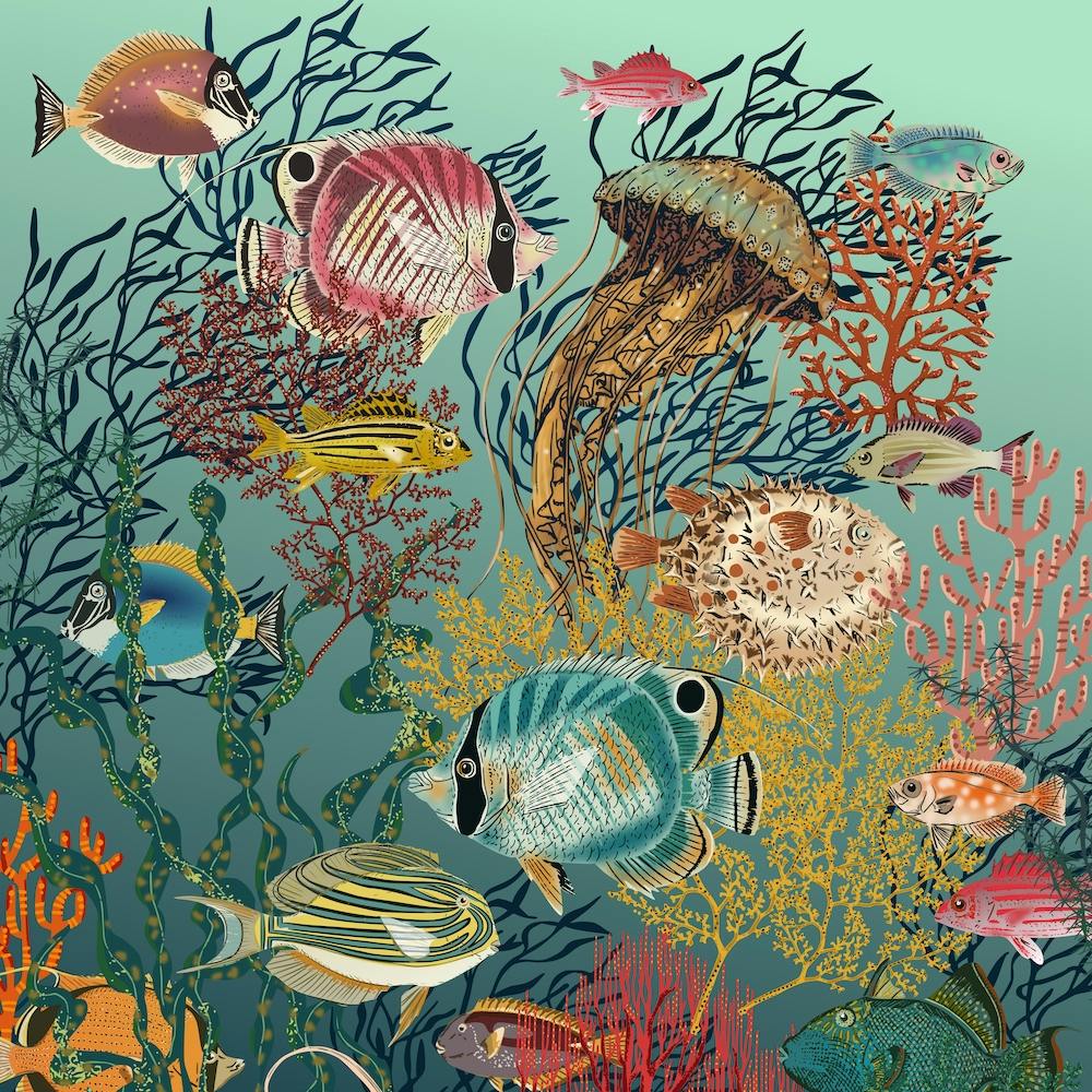 Coral Reef Deep Silence Square