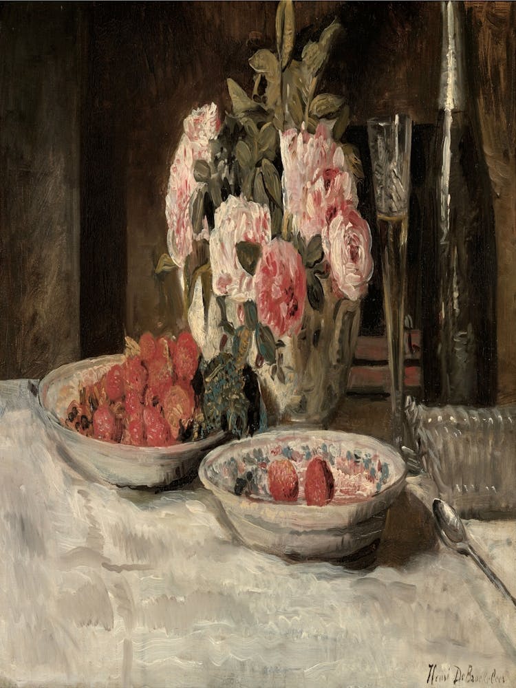 Claude Monet And Strawberries