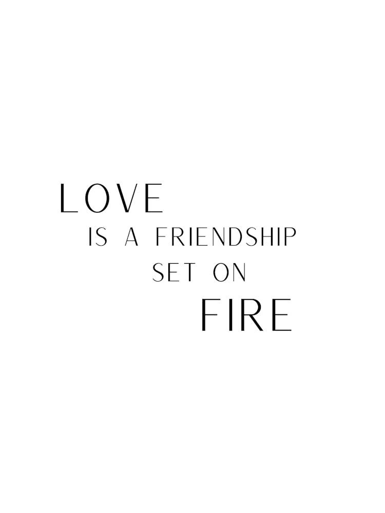 Love A Friendship Set On Fire