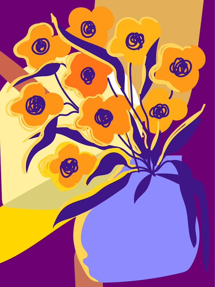 Yellow Flowers Pop