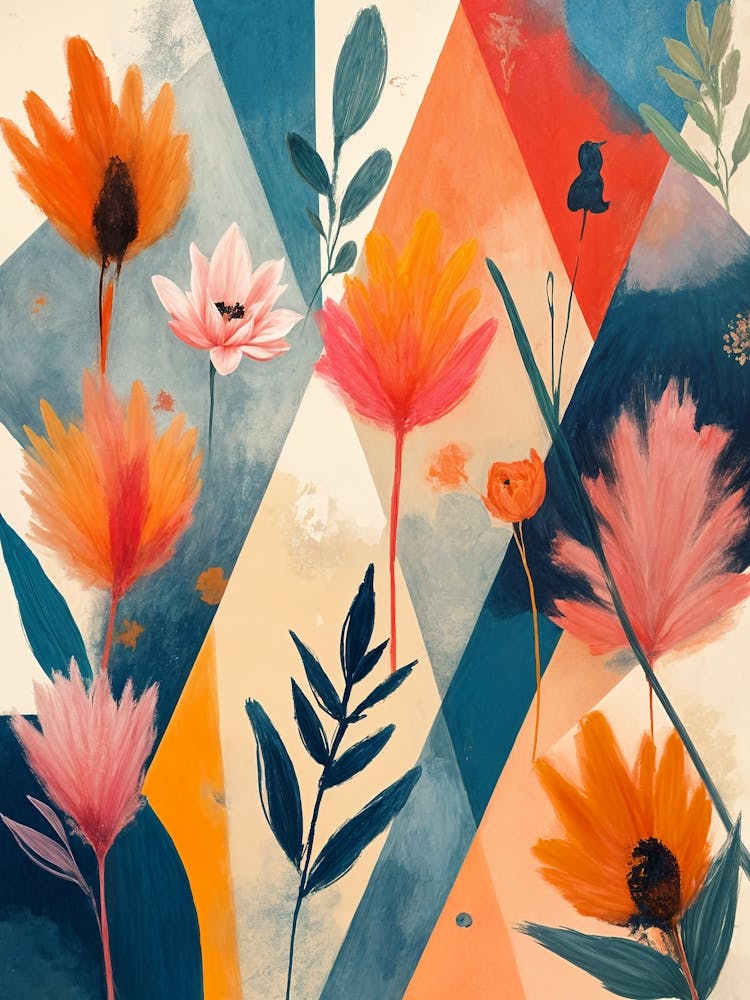 Abstract Floral Fire