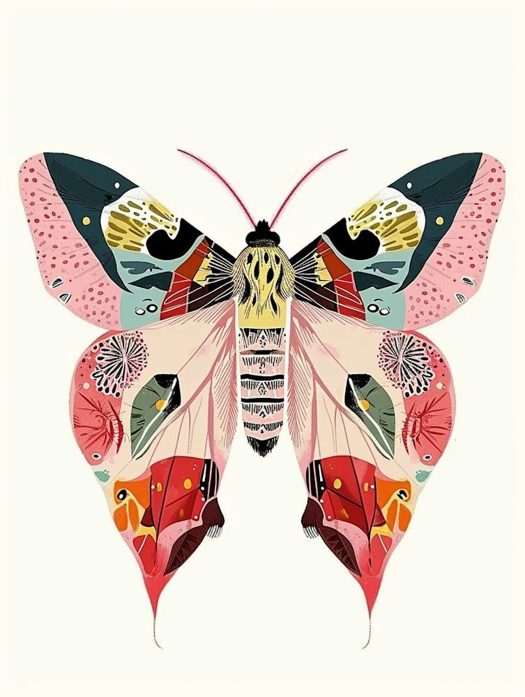 Colourful Insect Illustration Butterfly 23