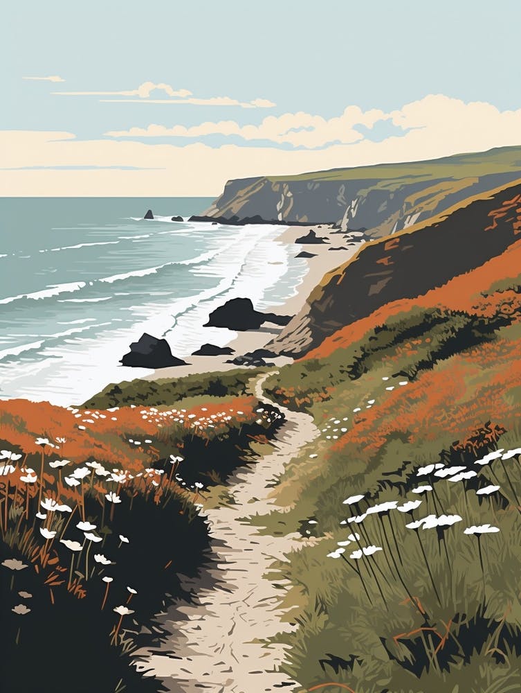 The Wales Coast Path Wales 2 Hiking Trail Landscape