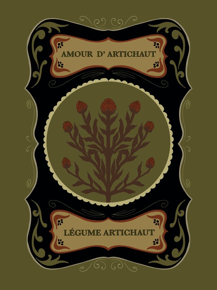 Artichoke Floral Poster