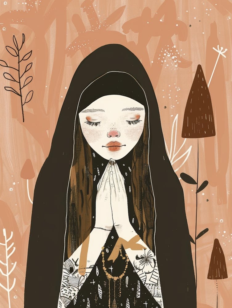 Nun In Prayer