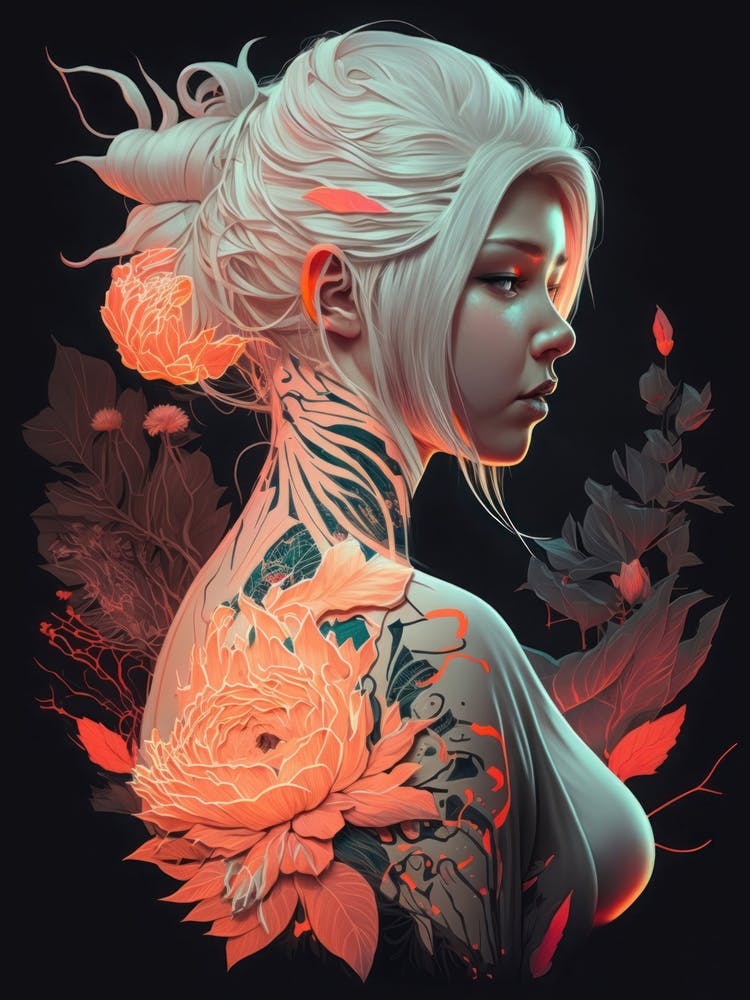 Girl With Flowers