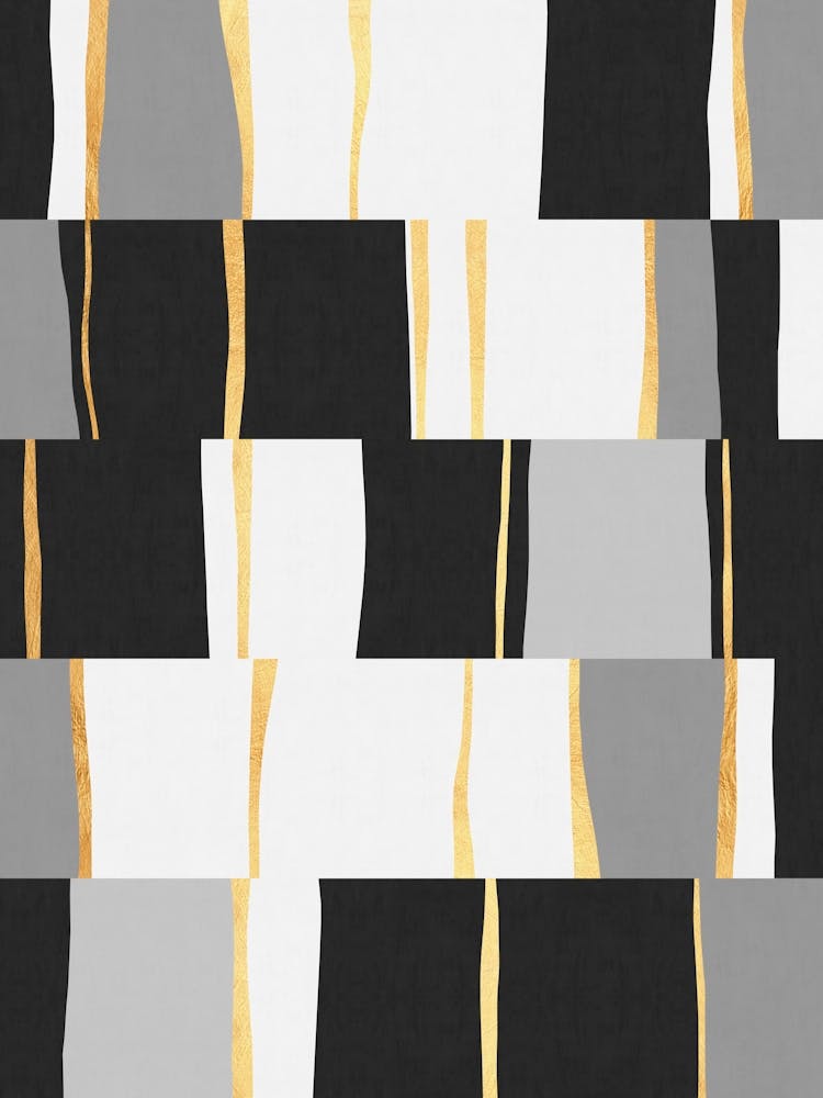 Contemporary gray and gold