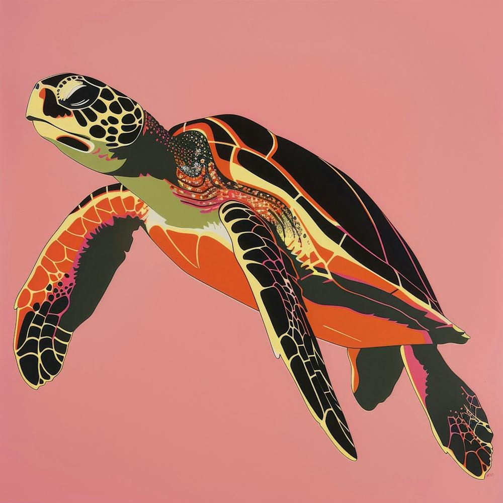Sea Turtle Canvas Print 1