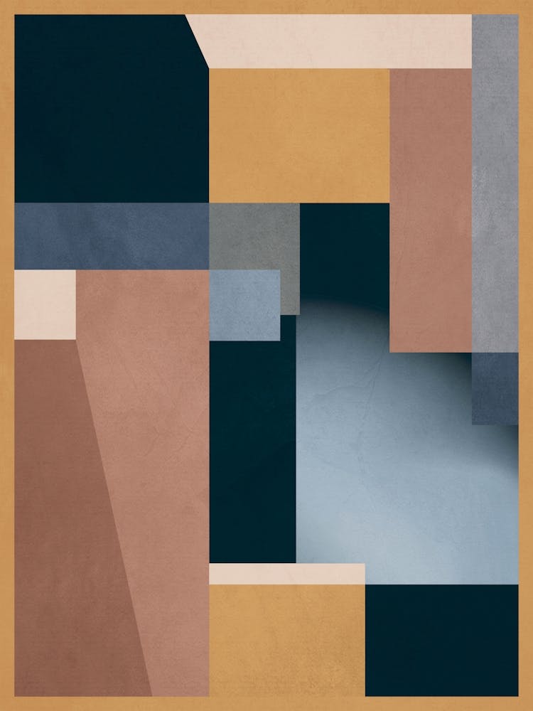 Modern Abstraction Mocha Mousse 5