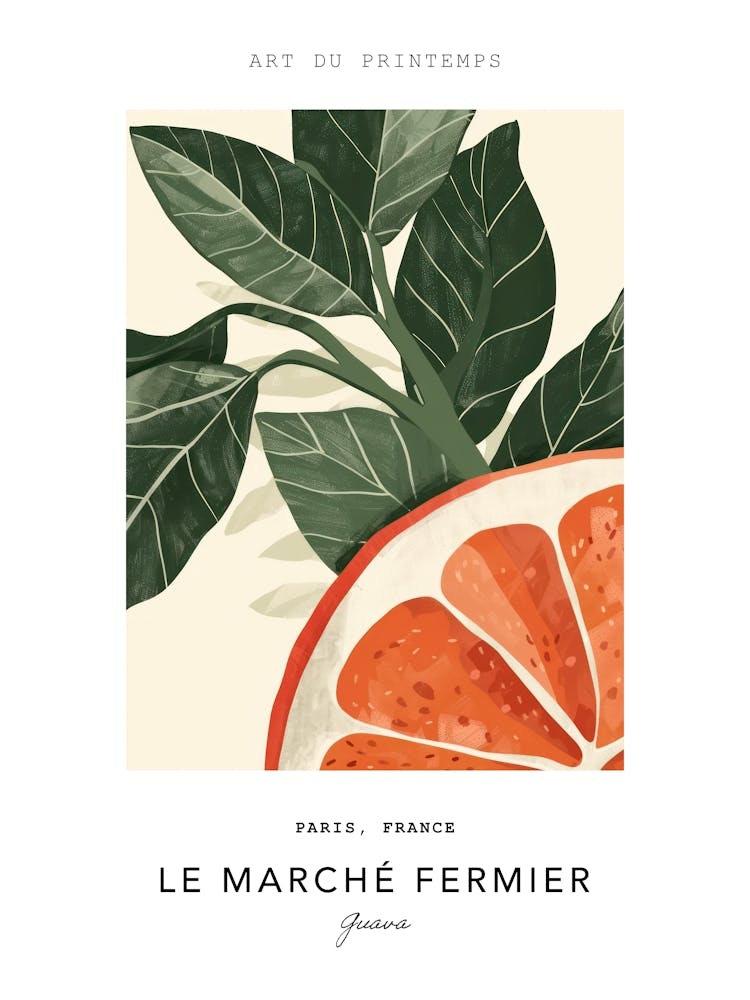 Guava Le Marche Fermier Poster 2