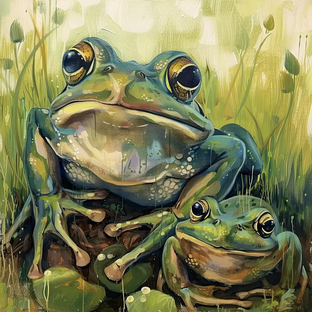 Frogs Fairycore Painting 4