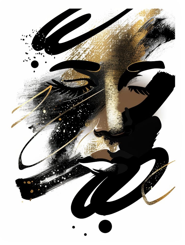 Abstract Of A Woman'S Face 7