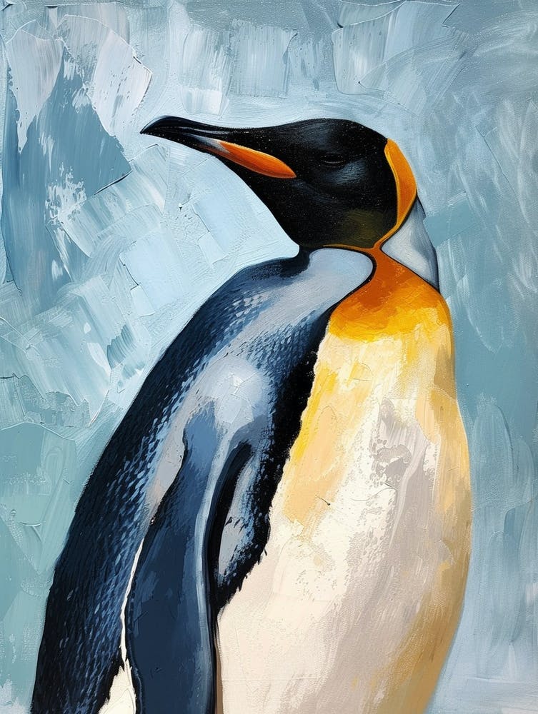King Penguin Cooper Bay Colour Block Painting 1