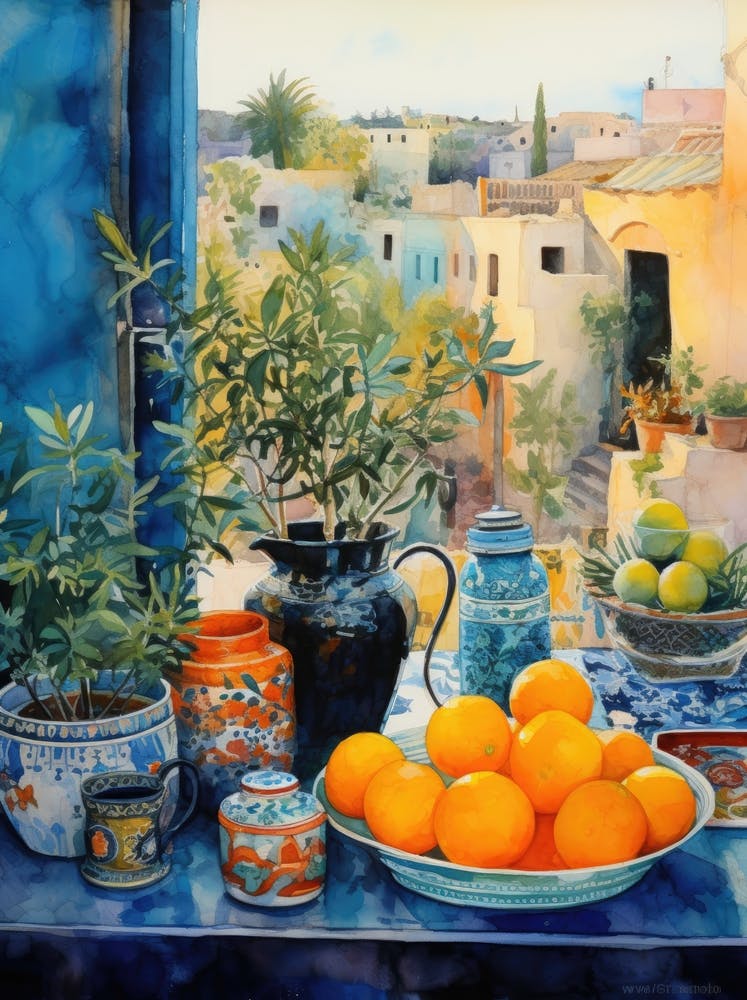 Oranges On The Window Sill