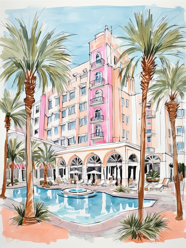 The Waldorf Astoria Orlando   Orlando, Florida   Resort Storybook Illustration 2