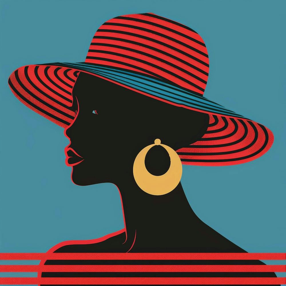 Afrikanische Frau mit Hut 2