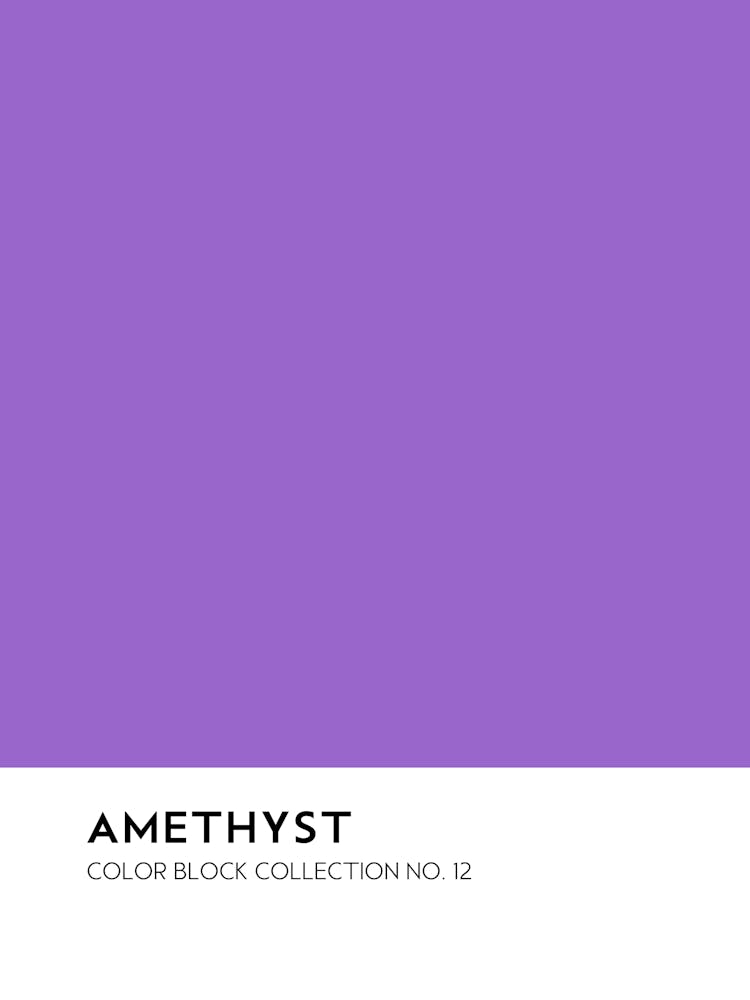 Amethyst Color Block Collection Wall