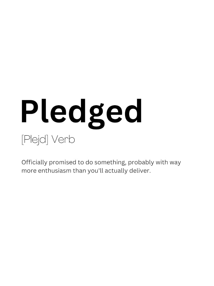 Pledged Definition Meaning