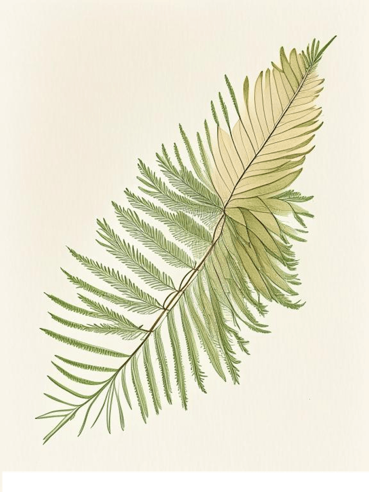 Cypress Leaf Illustration 2