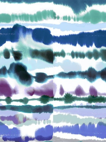 Soft Nautical Watercolor Lines Blue