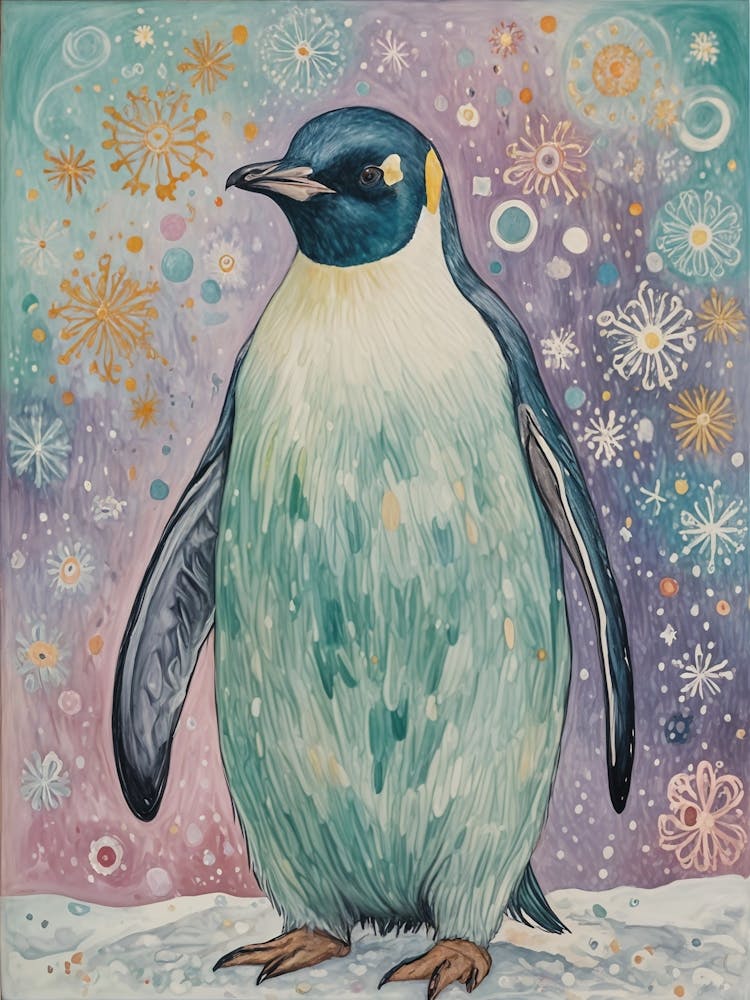 Penguin In The Snow no1