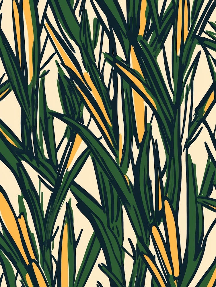 Green Leaves Seamless Pattern