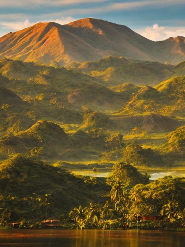 Komodo National Park Indonesia Vintage Poster