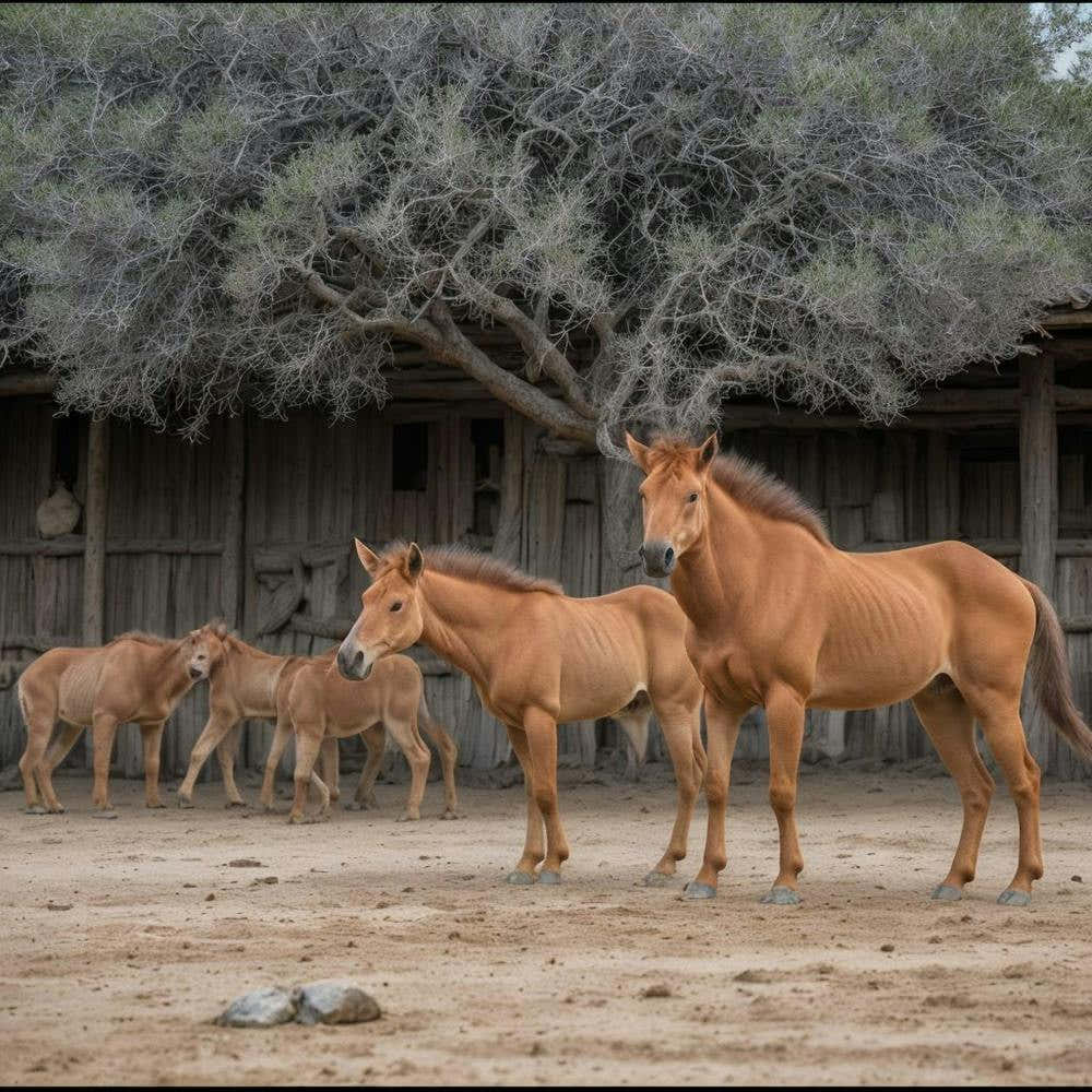 Family Of Horses