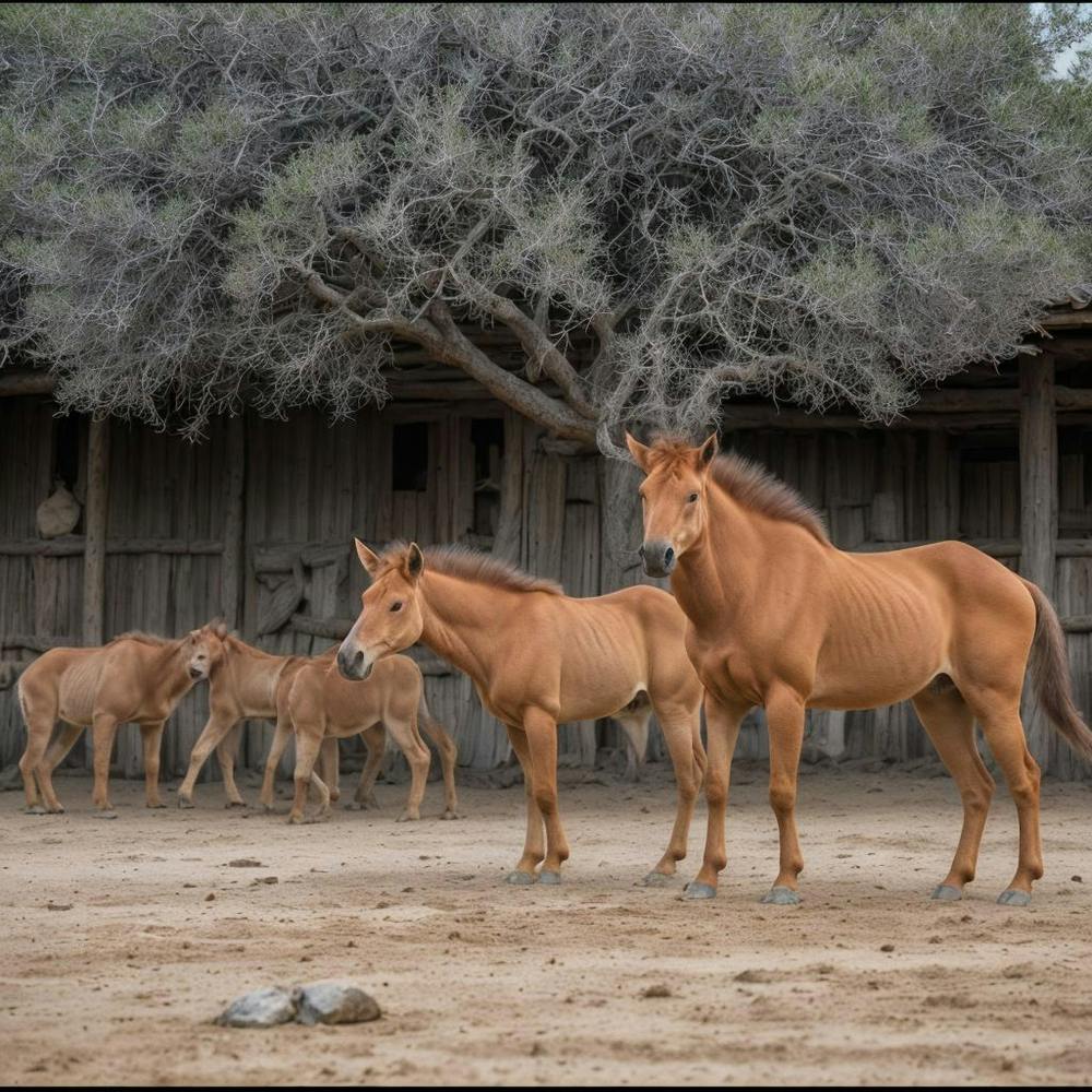 Family Of Horses