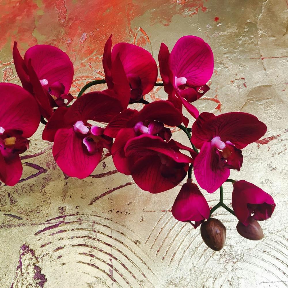 Orchids On Gold