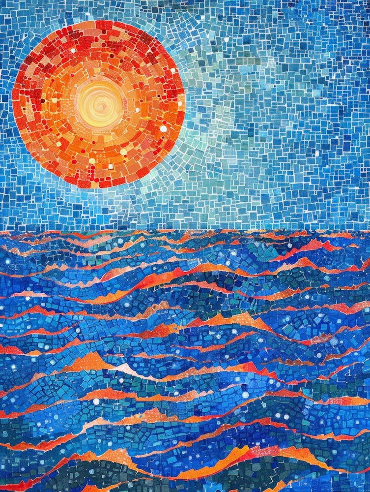 Sun Rising Over The Ocean 2