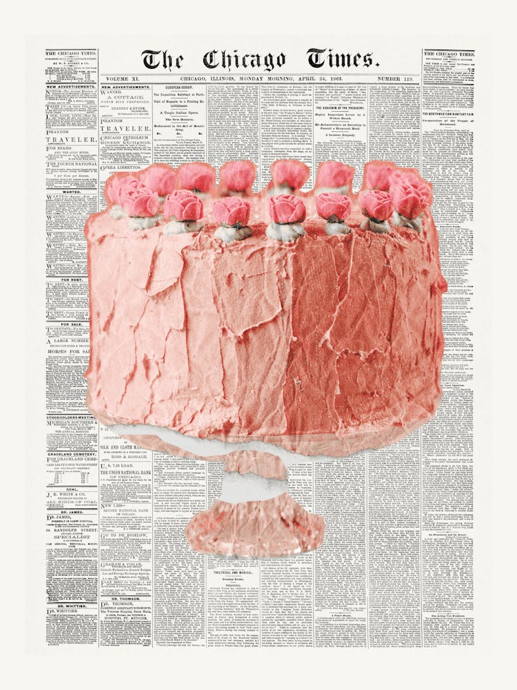 Coquette Cake Newspaper