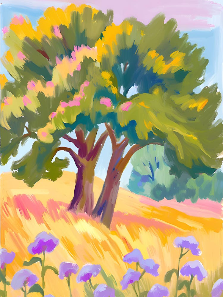 Two Trees In A Field