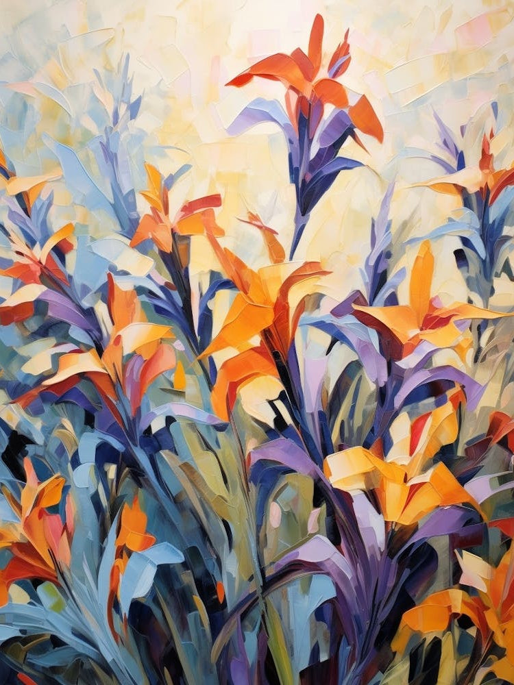 Fall Flower Painting Lobelia 3
