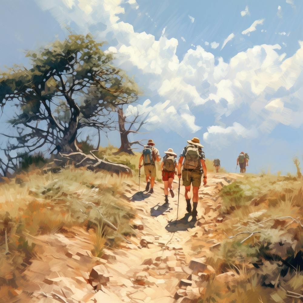 Hikers On The Trail