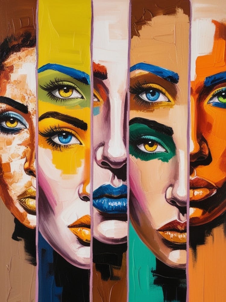 Five Women'S Faces