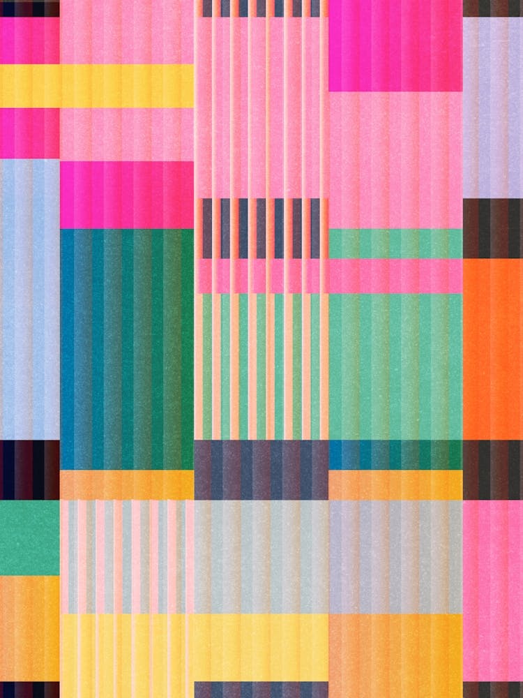 Colorful Geometric Abstract Art 22a