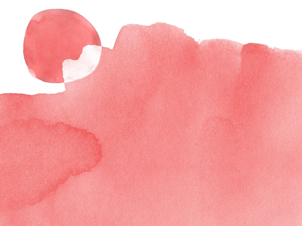 Minimal Pink Abstract 05 Mountain