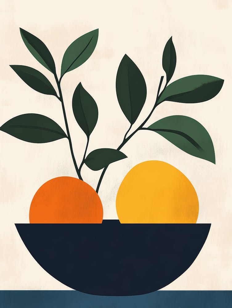 Oranges In A Bowl 4