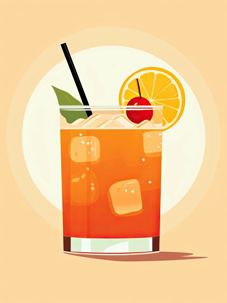 Mid Century Modern  Mai Tai Floral Infusion Cocktail 1